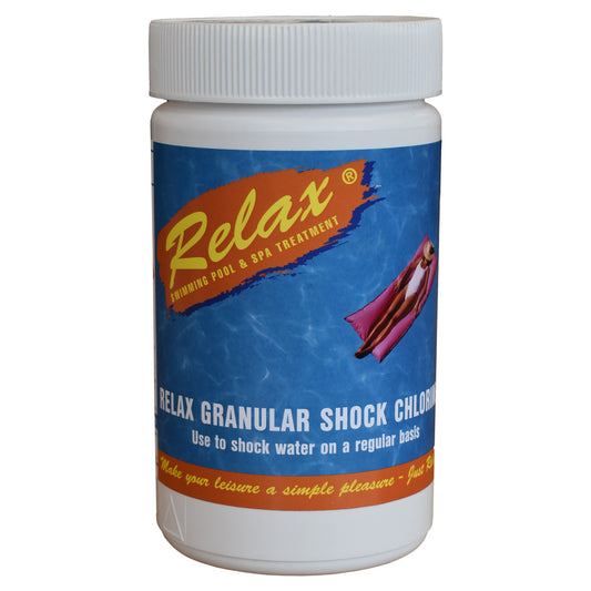 1kg Relax Pool Granular Shock Chlorine