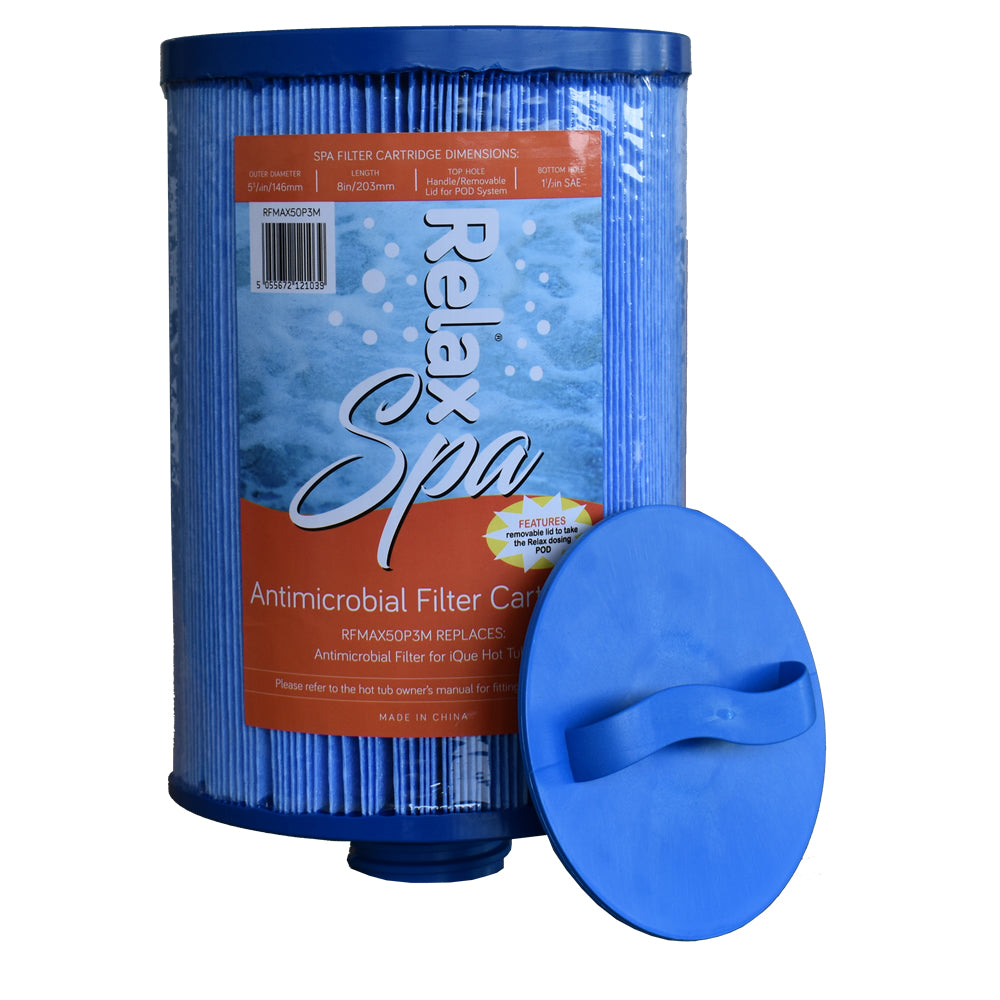 Relax Spa Antimicrobial Filt Cart - iQue Hot Tubs - POD